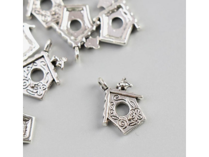 Подвеска "Домик" серебро 1,7х1,4 см